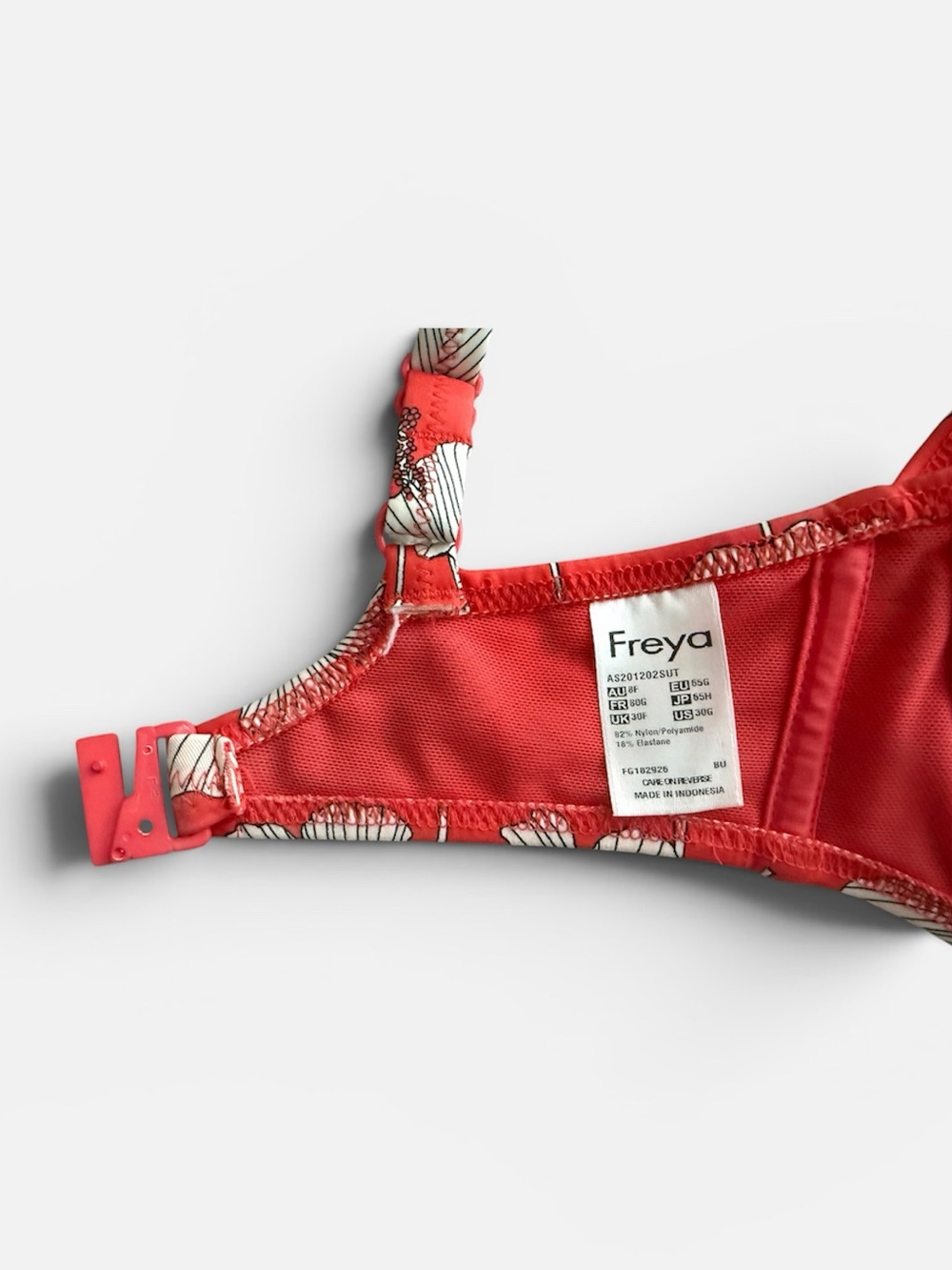 Freya Hibiscus Beach Plunge Bikini Top UK 30F - Picture 6 of 6
